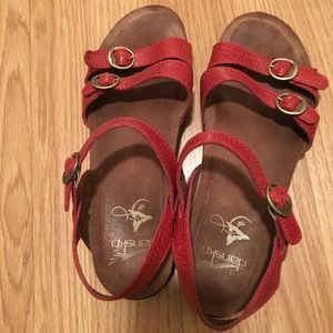 Dansko red sandal